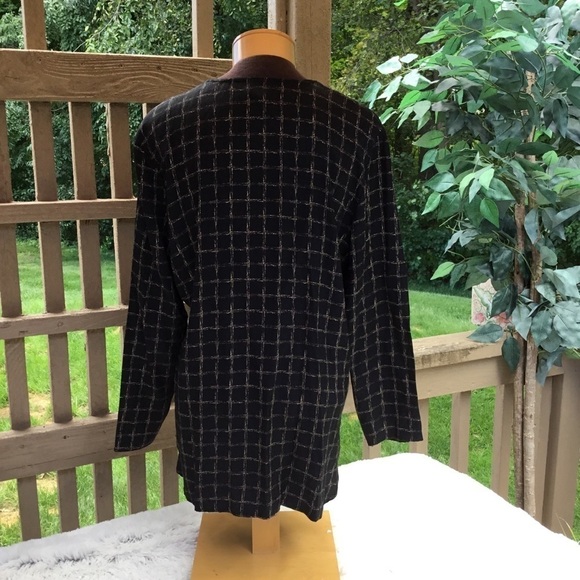 Lauren Lee Black Button Down Blouse med - Picture 7 of 16